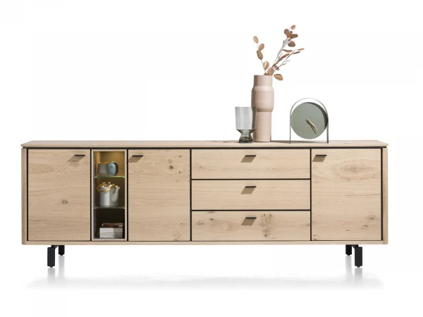 Dressoir LIVADA Groot - Natural Lacquered Hout 1 Dressoir LIVADA Groot - Natural Lacquered Hout