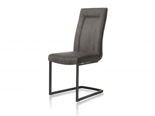 Stoel MALENE Met Swingframe - Nubucco Donkerbruin Donkerbruin 1 Stoel MALENE Met Swingframe - Nubucco Donkerbruin Donkerbruin