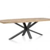 Eetkamertafel METALUXE - Railway Brown Hout