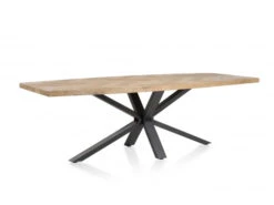 Eetkamertafel METALUXE - Railway Brown Hout