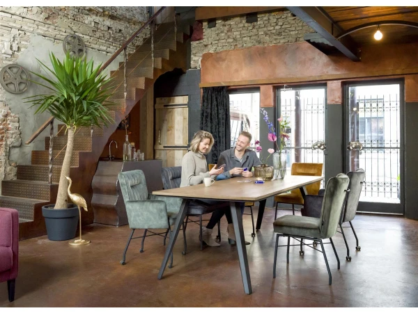 Armstoel Op Wieltjes OLVI - Olijfgroen Groen 5 Armstoel Op Wieltjes OLVI - Olijfgroen Groen - Afbeelding 5