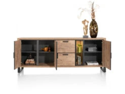 Dressoir PAVAROTTI - Hout/Zwart Hout -Zuiver || RICHMOND Verkoop henders amp hazel pavarotti 68504