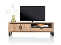 TV-kast PAVAROTTI - Hout/Zwart Hout