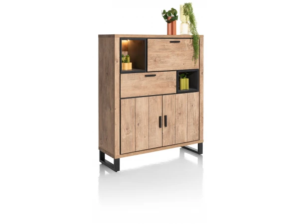 Barkast PAVAROTTI - Hout/Zwart Hout 2 Barkast PAVAROTTI - Hout/Zwart Hout - Afbeelding 2