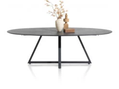 Eetkamertafel ELIPS RIDGEFIELD - Castle Anthracite Grijs