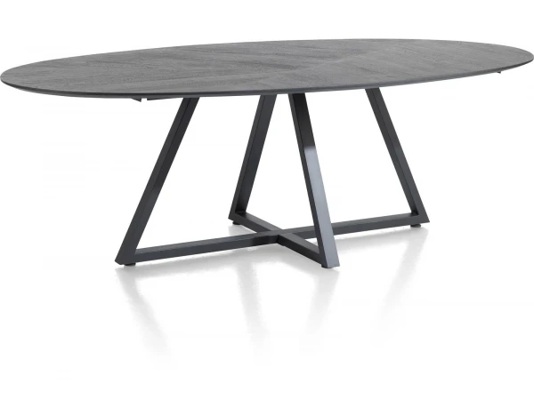 Eetkamertafel ELIPS RIDGEFIELD - Castle Anthracite Grijs 4 Eetkamertafel ELIPS RIDGEFIELD - Castle Anthracite Grijs - Afbeelding 4