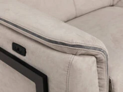 Hoekzetel Met Voetbank TYCAN - Nubucco Charcoal Lichtgrijs -Zuiver || RICHMOND Verkoop henders amp hazel tycan 55303