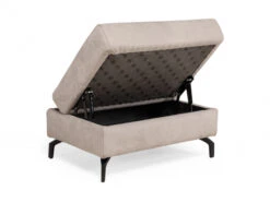 Hoekzetel Met Voetbank TYCAN - Nubucco Charcoal Lichtgrijs -Zuiver || RICHMOND Verkoop henders amp hazel tycan 55308