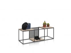 Kast Open Rek VINCENT - Zwart Zwart