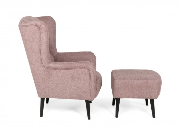 Fauteuil IBIZA - Matana Rosa Roze 2 Fauteuil IBIZA - Matana Rosa Roze - Afbeelding 2