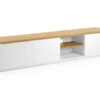 Tv-kast ABILEN - Wit/eik Fineer Wit
