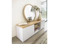 TV-kast ABILEN - Wit/eik Fineer Wit 9 TV-kast ABILEN - Wit/eik Fineer Wit -Zuiver || RICHMOND Verkoop kave home abilen 49283