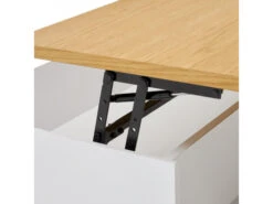 Salontafel Met Lift-up Blad ABILEN - Eik Fineer/Wit Wit -Zuiver || RICHMOND Verkoop kave home abilen 68014
