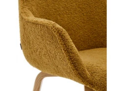 Eetkamerstoel ALELI - Mosterd Schapenvacht Geel -Zuiver || RICHMOND Verkoop kave home aleli 73091