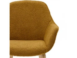 Eetkamerstoel ALELI - Mosterd Schapenvacht Geel -Zuiver || RICHMOND Verkoop kave home aleli 73093