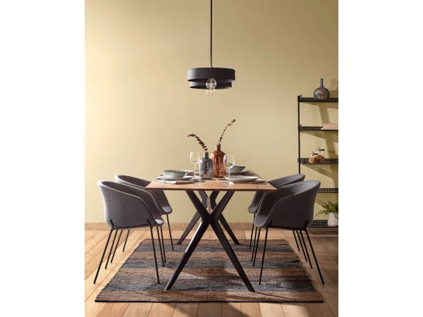 Eetkamertafel AMETHYST - Naturel Eiken Hout 2 Eetkamertafel AMETHYST - Naturel Eiken Hout - Afbeelding 2