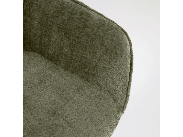 Set 4 Stoelen AMIRA - Donkergroen Chenille Groen 6 Set 4 Stoelen AMIRA - Donkergroen Chenille Groen - Afbeelding 6