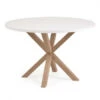 Ronde Tafel ARGO - Wit/houteffect Wit