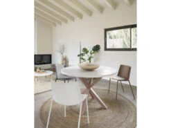 Ronde Tafel ARGO - Wit/houteffect Wit -Zuiver || RICHMOND Verkoop kave home argo 49302