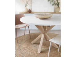 Ronde Tafel ARGO - Wit/houteffect Wit -Zuiver || RICHMOND Verkoop kave home argo 49303