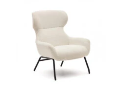 Fauteuil BELINA - Witte Schapenvacht Wit