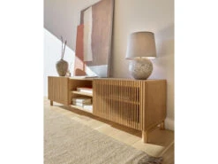 TV-meubel BEYLA - Massief Eikenhout Hout -Zuiver || RICHMOND Verkoop kave home beyla 57433