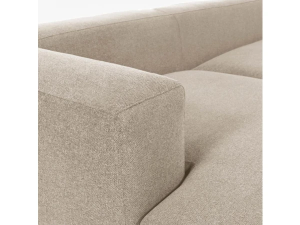 3-zit Met Chaise Longue Links BLOK - Beige Beige 4 3-zit Met Chaise Longue Links BLOK - Beige Beige - Afbeelding 4