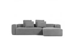 4-zit Met Chaise Longue Rechts BLOK - Grijs Grijs -Zuiver || RICHMOND Verkoop kave home blok 45690