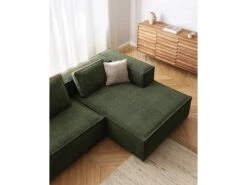 Hoekzetel BLOK - Groen Corduroy Groen -Zuiver || RICHMOND Verkoop kave home blok 59736