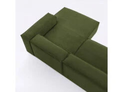 Hoekzetel BLOK - Groen Corduroy Groen -Zuiver || RICHMOND Verkoop kave home blok 59739