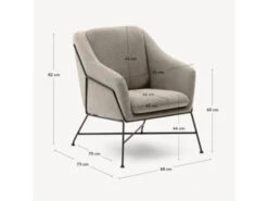 Fauteuil BRIDA - Beige Beige -Zuiver || RICHMOND Verkoop kave home brida 73277