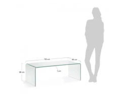 Salontafel BURANO - Glas Glas -Zuiver || RICHMOND Verkoop kave home burano 31190