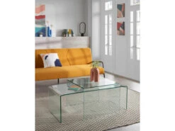 Salontafel BURANO - Glas Glas -Zuiver || RICHMOND Verkoop kave home burano 31192