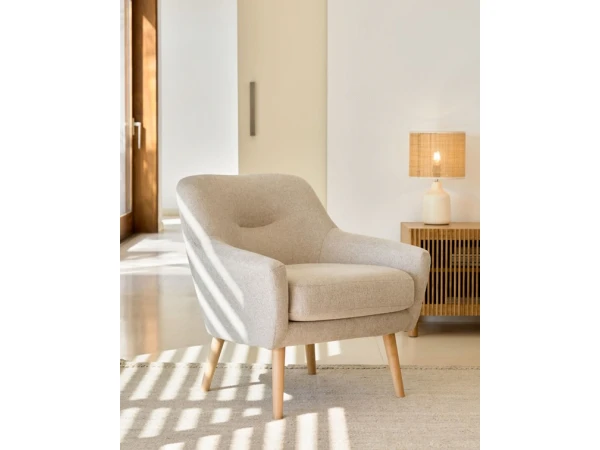 Fauteuil CANDELA - Beige Beige 10 Fauteuil CANDELA - Beige Beige - Afbeelding 10