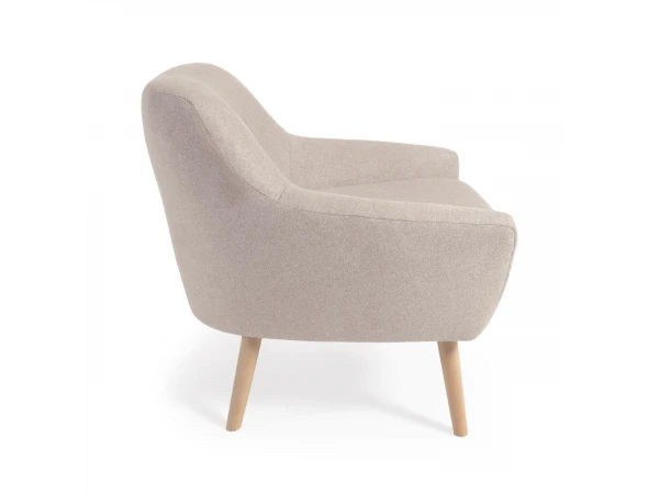 Fauteuil CANDELA - Beige Beige 2 Fauteuil CANDELA - Beige Beige - Afbeelding 2