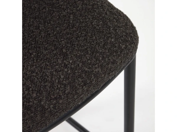 Barstoel CISELIA - Zwart Schapenvacht Zwart 7 Barstoel CISELIA - Zwart Schapenvacht Zwart - Afbeelding 7