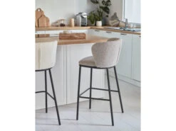 Barstoel CISELIA - Grijs Schapenvacht Grijs -Zuiver || RICHMOND Verkoop kave home ciselia 66615