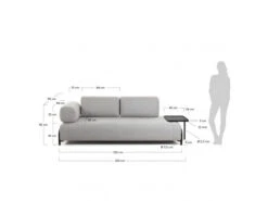 3-zit Zetel COMPO Met Dienblad - Beige Beige -Zuiver || RICHMOND Verkoop kave home compo 33275