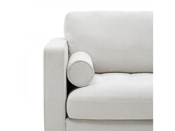 2-zit DEBRA - Wit/Wengé Wit 3 2-zit DEBRA - Wit/Wengé Wit - Afbeelding 3