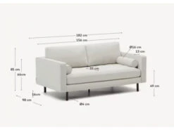 2-zit DEBRA - Wit/Wengé Wit 14 2-zit DEBRA - Wit/Wengé Wit -Zuiver || RICHMOND Verkoop kave home debra 73585