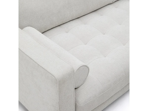 2-zit DEBRA - Wit/Naturel Wit 4 2-zit DEBRA - Wit/Naturel Wit - Afbeelding 4