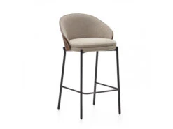 Barstoel EAMY - Lichtbruin / Wengé Bruin