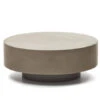 Ronde Salontafel GARBET - Cement Grijs