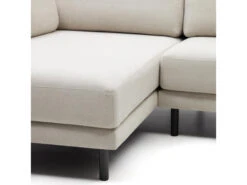 3-zit Met Chaise Longue Links/rechts GILMA - Beige Chenille/poten Zwart Beige -Zuiver || RICHMOND Verkoop kave home gilma 68084