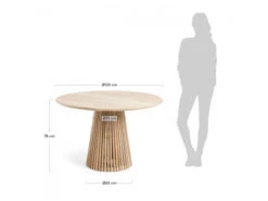 Tafel JEANETTE - Teak Hout -Zuiver || RICHMOND Verkoop kave home irune 31798