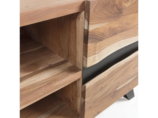 Tv-meubel UXIA - Acacia Hout 4 Tv-meubel UXIA - Acacia Hout - Afbeelding 4