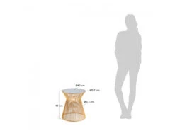 Bijzettafel JOLENE - Goud Goud -Zuiver || RICHMOND Verkoop kave home jolene 33165