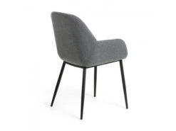 Armstoel KONNA - Donkergrijs Grijs -Zuiver || RICHMOND Verkoop kave home konna 42212