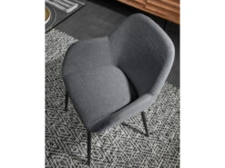 Armstoel KONNA - Donkergrijs Grijs -Zuiver || RICHMOND Verkoop kave home konna 42216