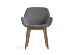 Armstoel KONNA - Grijs/hout Grijs -Zuiver || RICHMOND Verkoop kave home konna 52424